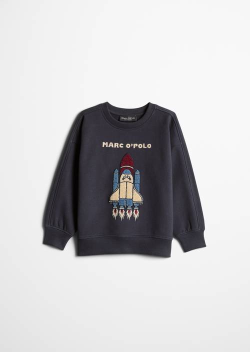 KIDS - BOYS Sweatshirt Dark Navy in front view