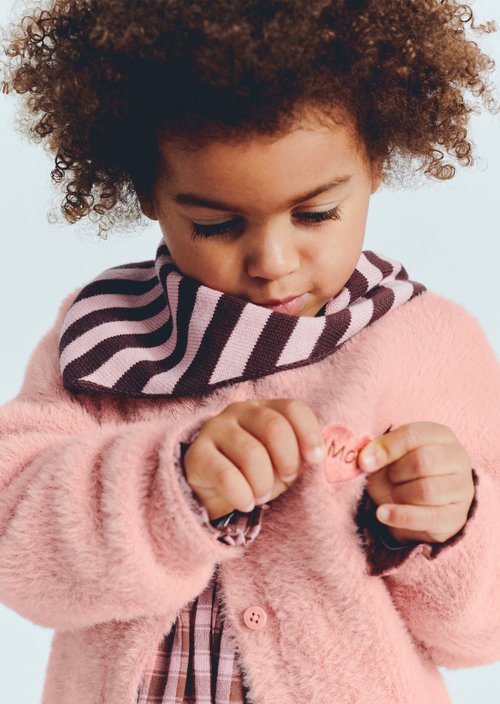 KIDS-GIRLS Cardigan — Red