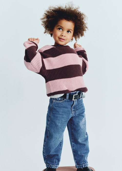 KIDS-GIRLS Jeans — Mid Blue Denim