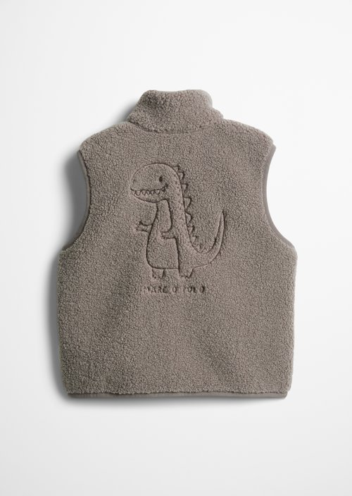 KIDS - BOYS Teddy Vest — Charlston Gray