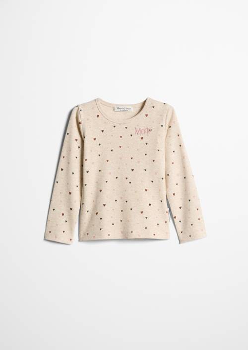 ‎KIDS-GIRLS T-shirt à manches longues Beige en vue de face