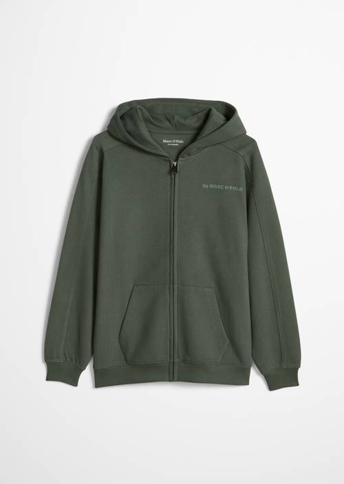 TEENS-BOYS Sweatjacke Green in Frontalansicht