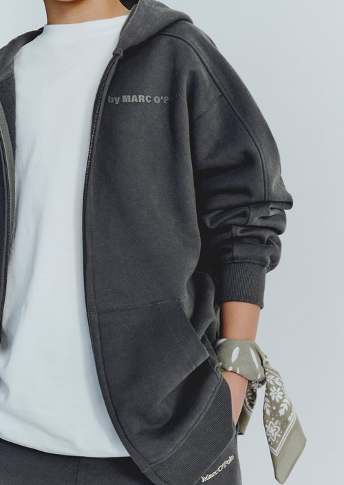 TEENS-BOYS Sweatshirt Jacket — Dark Grey