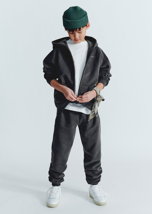TEENS-BOYS Sweatshirt Jacket — Dark Grey