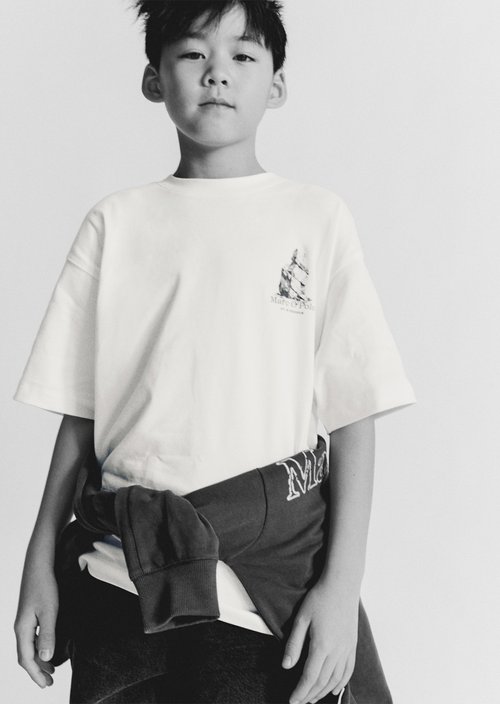 TEENS-BOYS T-shirt — White Cotton