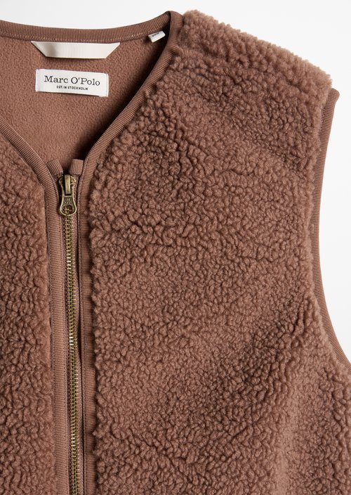 TEENS-GIRLS Teddy Vest — Brown