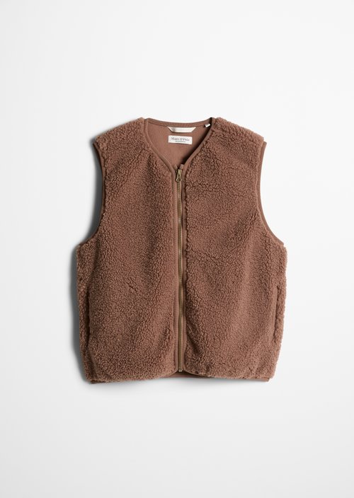TEENS-GIRLS Teddy Vest — Brown