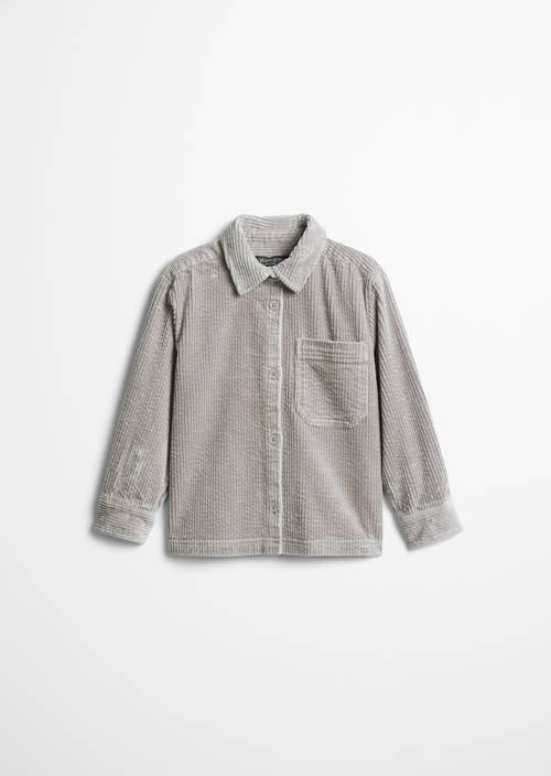 ‎KIDS- BOYS Overshirt Charlston Gray in Frontalansicht