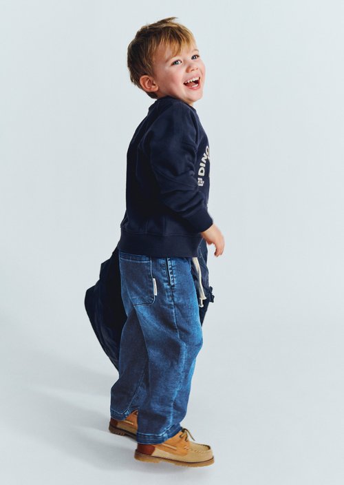 KIDS - BOYS Jeans — Mid Blue Denim