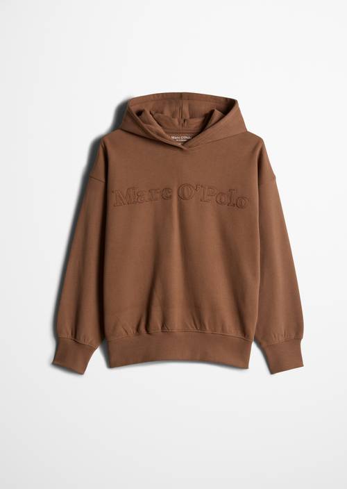 Sweat à capuche TEENS-GIRLS Brown en vue de face