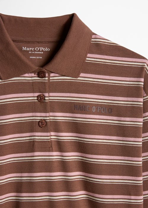 TEENS-GIRLS Long-Sleeve Polo Shirt — Brown