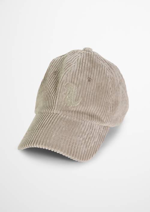 ‎KIDS - BOYS Corduroy Cap Gray Silk in front view