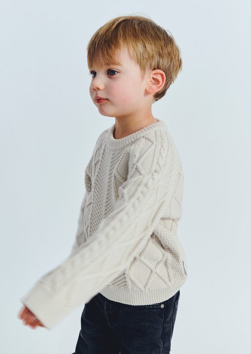 KIDS - BOYS Sweaters — Gray Silk