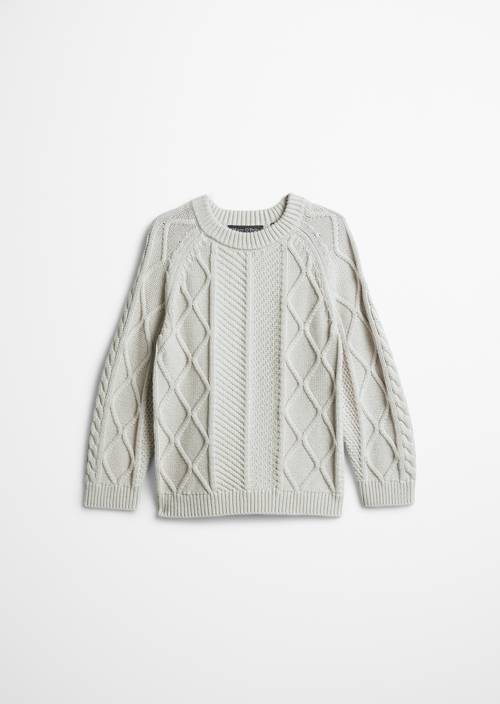 Pull KIDS - GARÇONS Gray Silk en vue de face