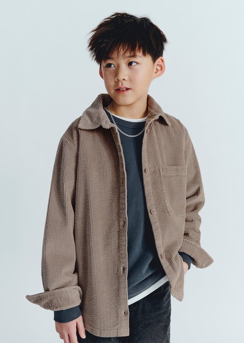 TEENS-BOYS Overshirt — Charlston Gray