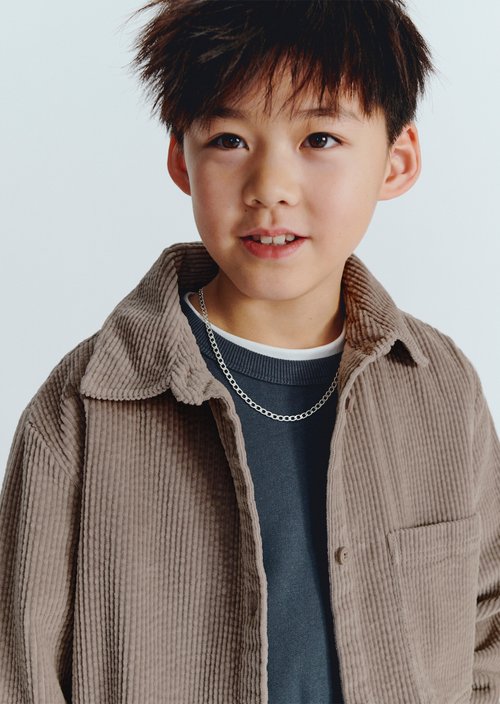 TEENS-BOYS Overshirt — Charlston Gray