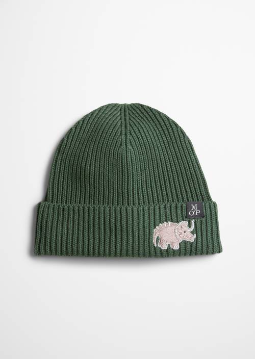 ‎KIDS - BOYS Beanie Green in front view