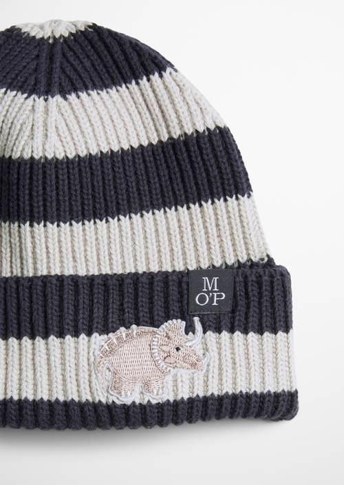 ‎Dětská čepice pro chlapce Dark Navy v detailním pohledu