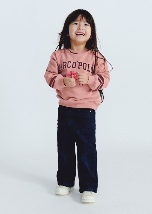KIDS-GIRLS Sweatshirt — Vintage Rose