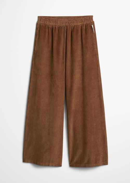 TEENS-GIRLS Corduroy Pants Brown in front view