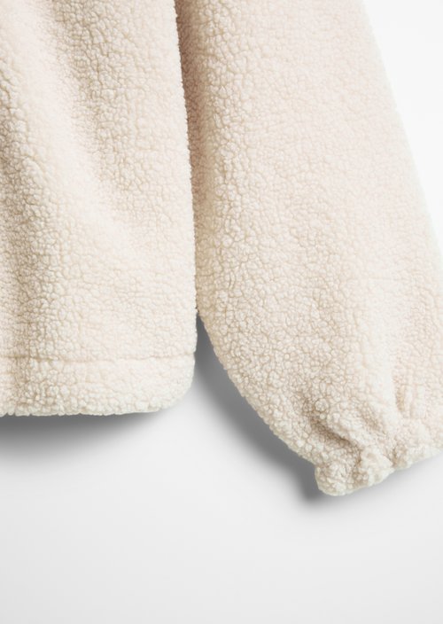 TEENS-GIRLS Fleece Sweatshirt — Beige