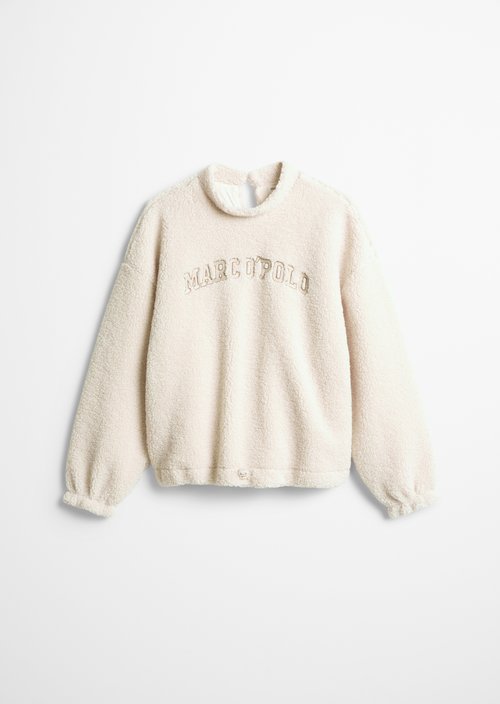 TEENS-GIRLS Fleece Sweatshirt — Beige