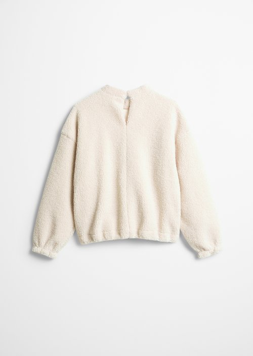 TEENS-GIRLS Fleece Sweatshirt — Beige