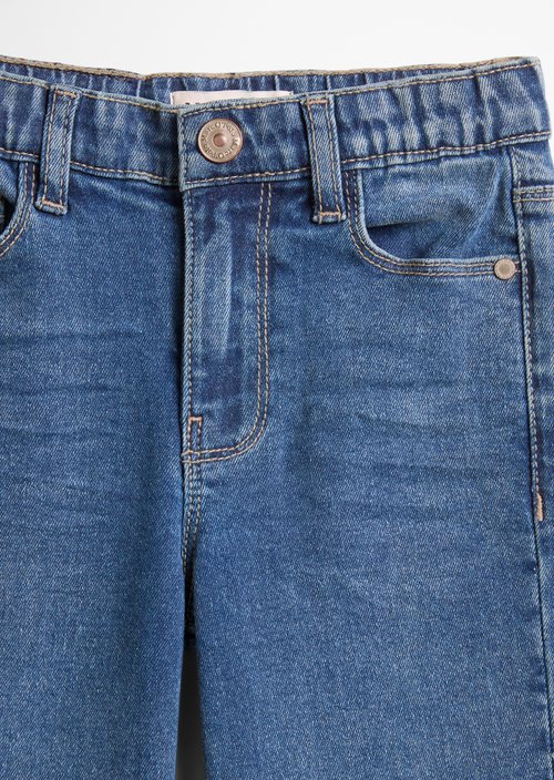 KIDS-GIRLS Jeans — Mid Blue Denim