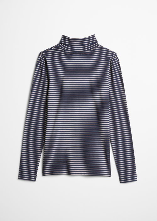 TEENS-GIRLS Turtleneck Long-Sleeve Shirt — Night Blue