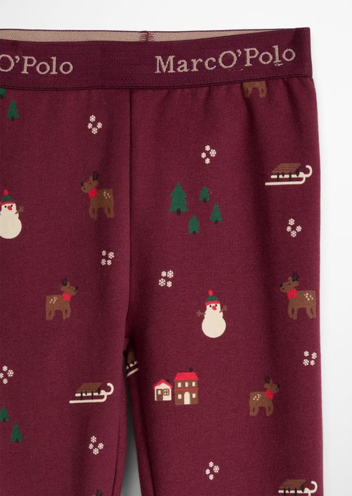 KIDS - GIRLS Sweat Leggings — Red