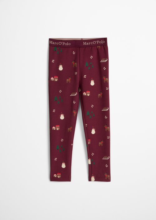 KIDS - GIRLS Sweat Leggings — Red