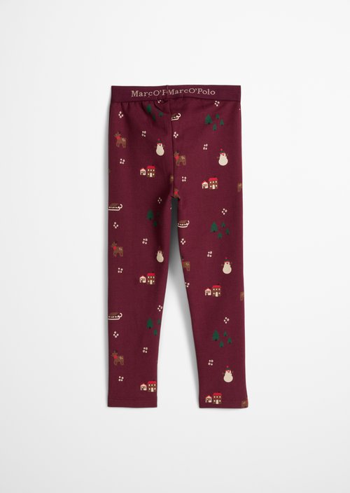 KIDS - GIRLS Sweat Leggings — Red