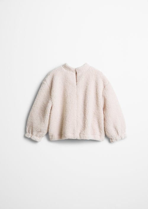 KIDS-GIRLS Fleece Sweatshirt — Beige