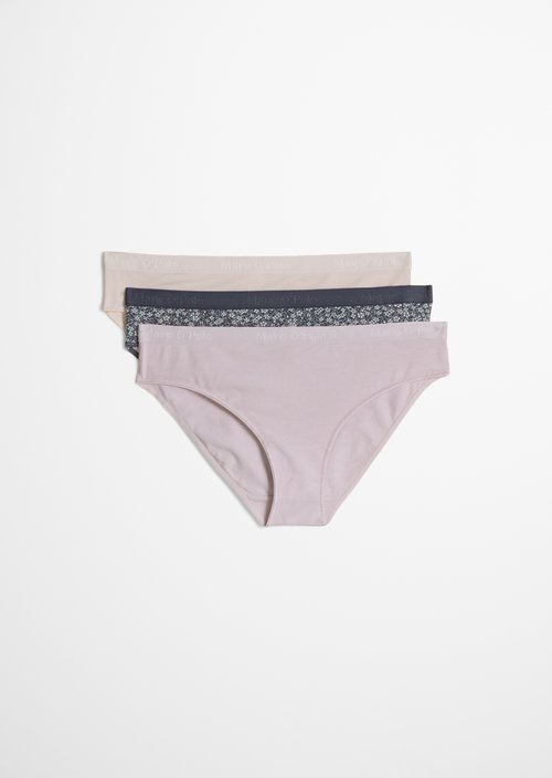 Slip — blue print/iris/gray lilac