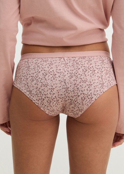 Slip — mauve/fudge/mauve print