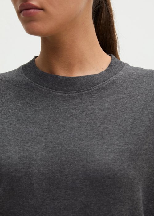 Long-sleeved lounge shirt — Grey Q989
