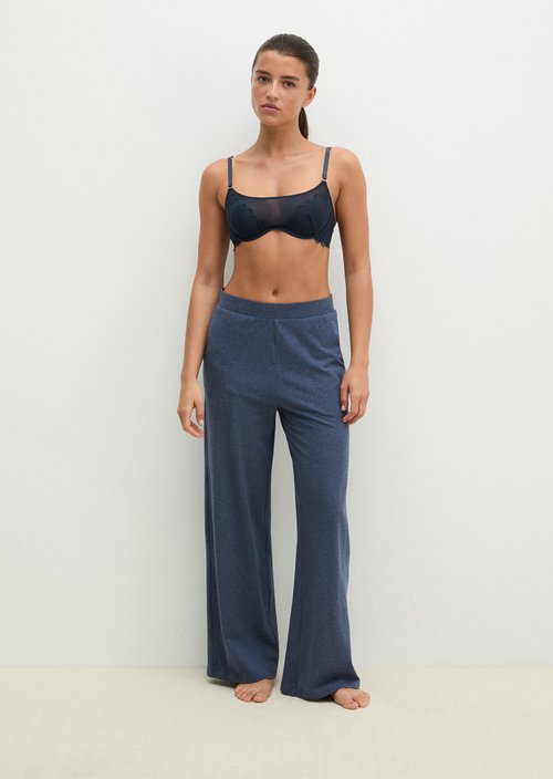Lounge pants — dark blue melange