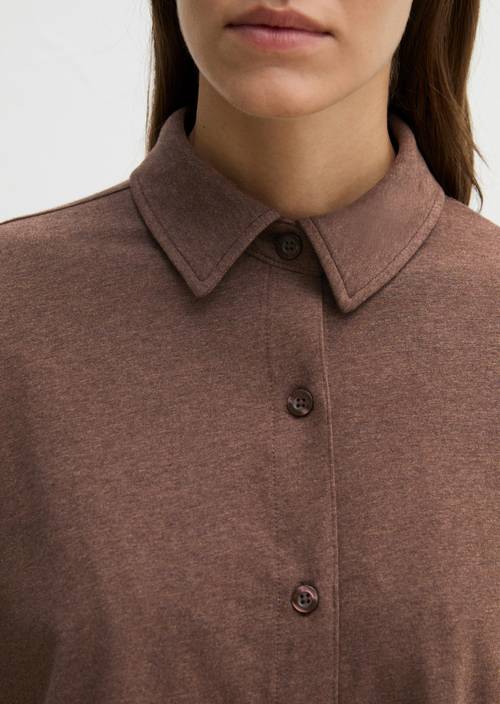 Košile Lounge jersey chocolate brown melange - Obrázek produktu 2