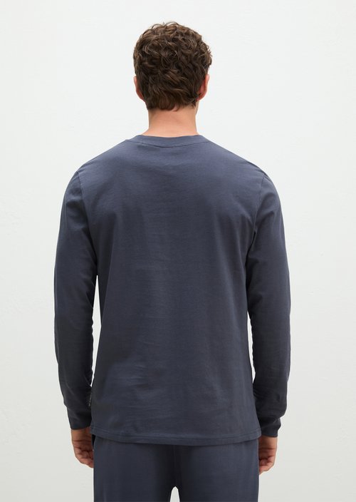 Lounge henley shirt — odessey blue