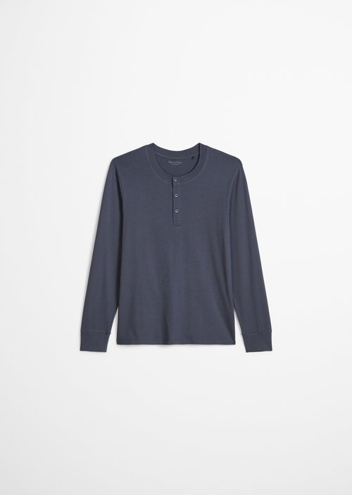 Lounge henley shirt — odessey blue