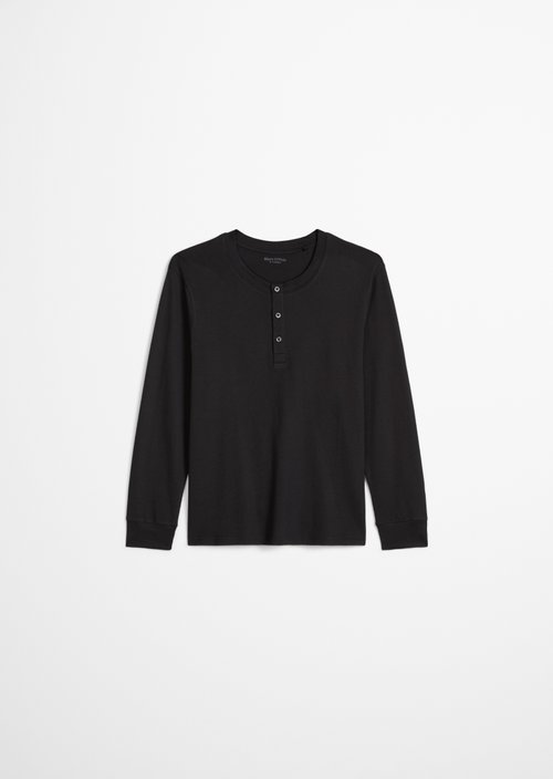 Lounge henley shirt — Black