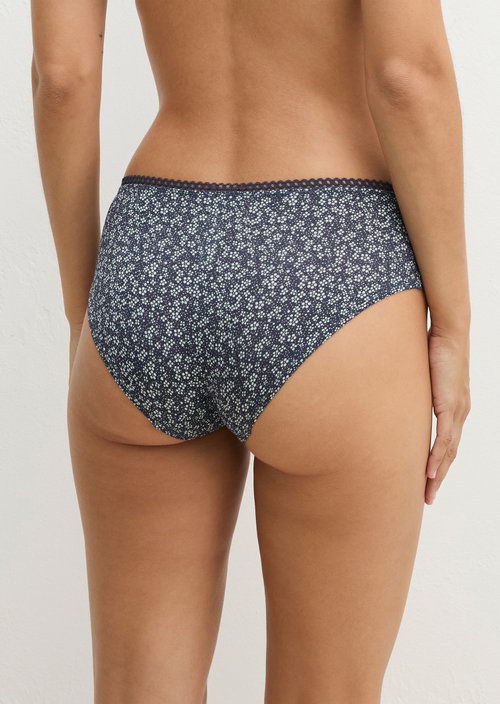 Hipster panty — odessey blue flower print