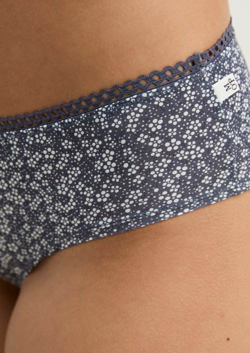 Hipster panty — odessey blue flower print