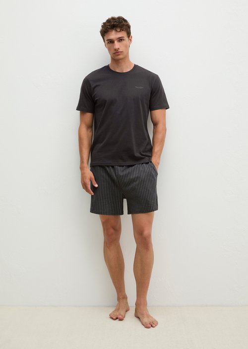 Lounge set — Black/Black Print