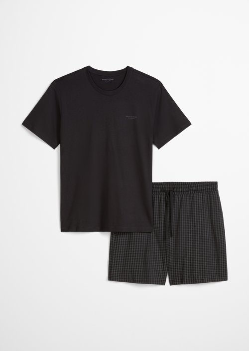 Lounge set — Black/Black Print