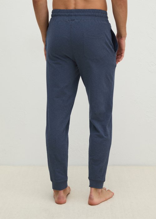 Lounge jersey pants — dark blue melange