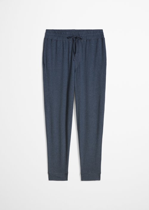 Lounge jersey pants — dark blue melange