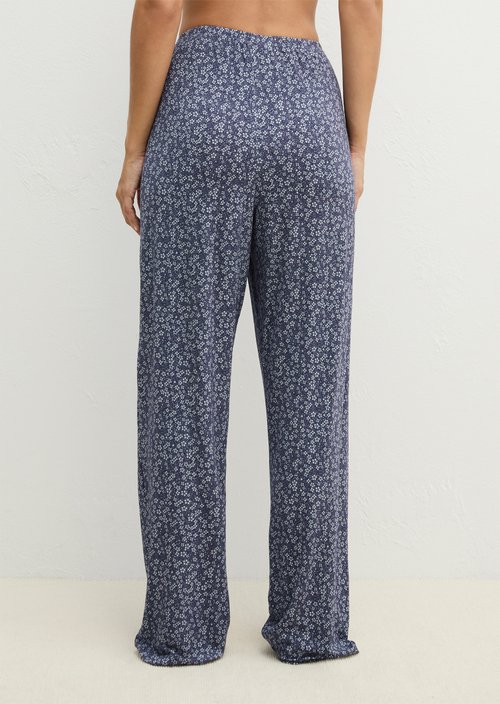 Lounge pants — odessey blue flower print