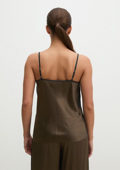 Lounge cami top — Brown Q790