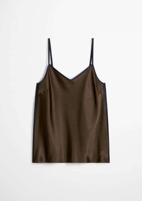 Lounge cami top — Brown Q790